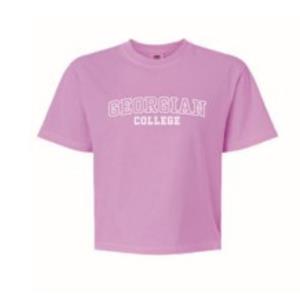 GARMENT DYED LADIES CROPPED T-SHIRT